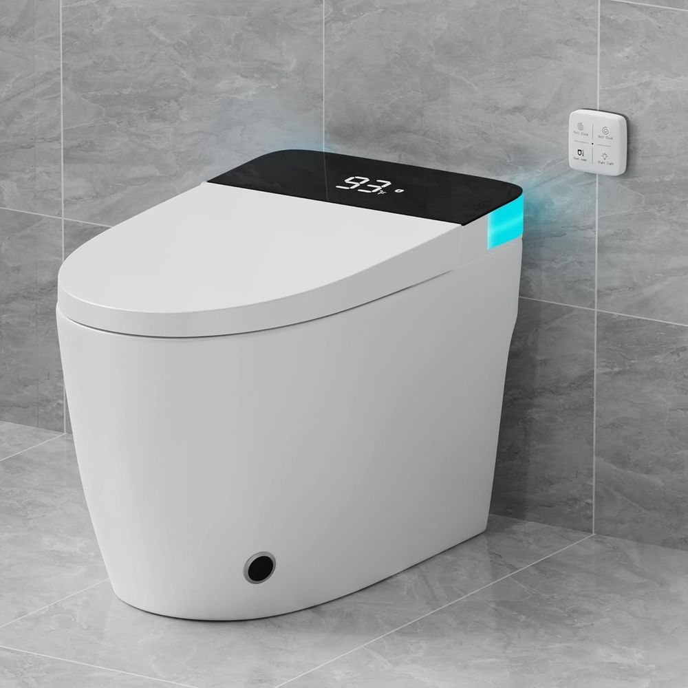 Smart Night Light - Smart Toilet with Elongated Heated Seat,