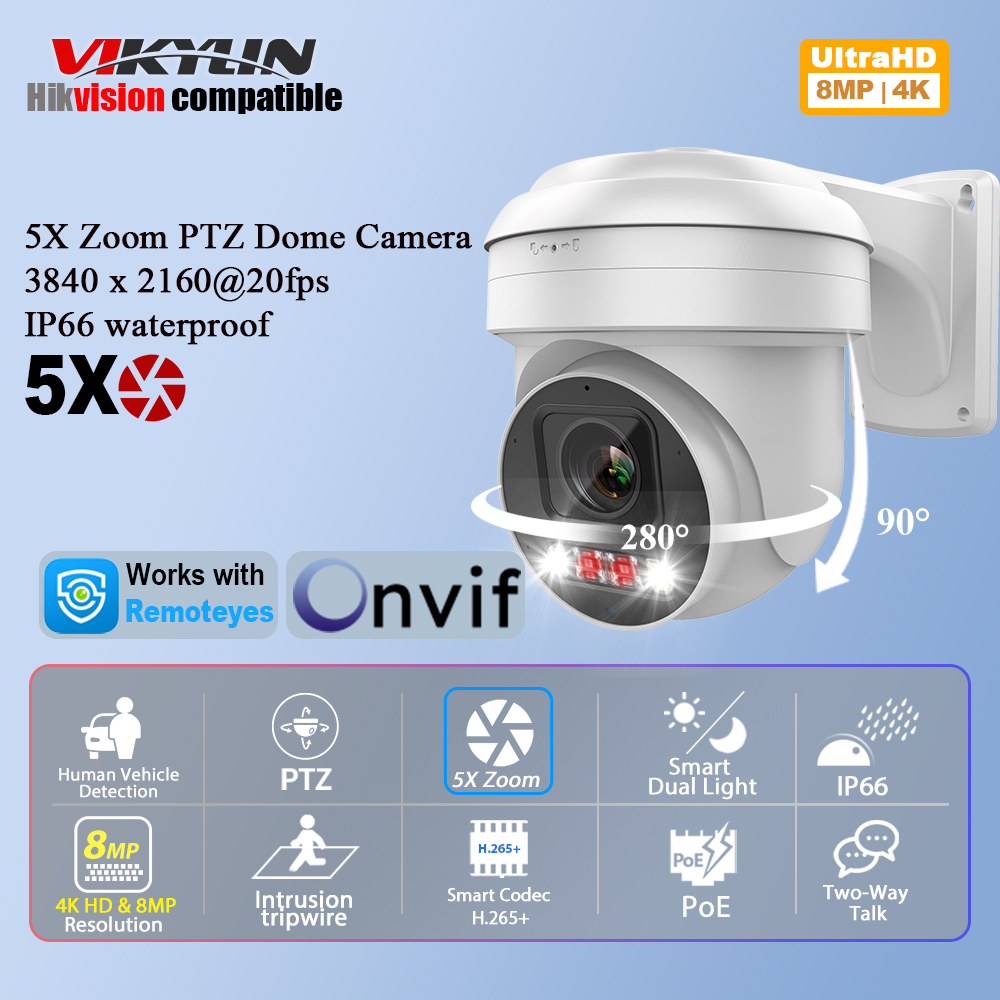 Homesmart Online - Vikylin 8MP IP Security Camera PTZ
