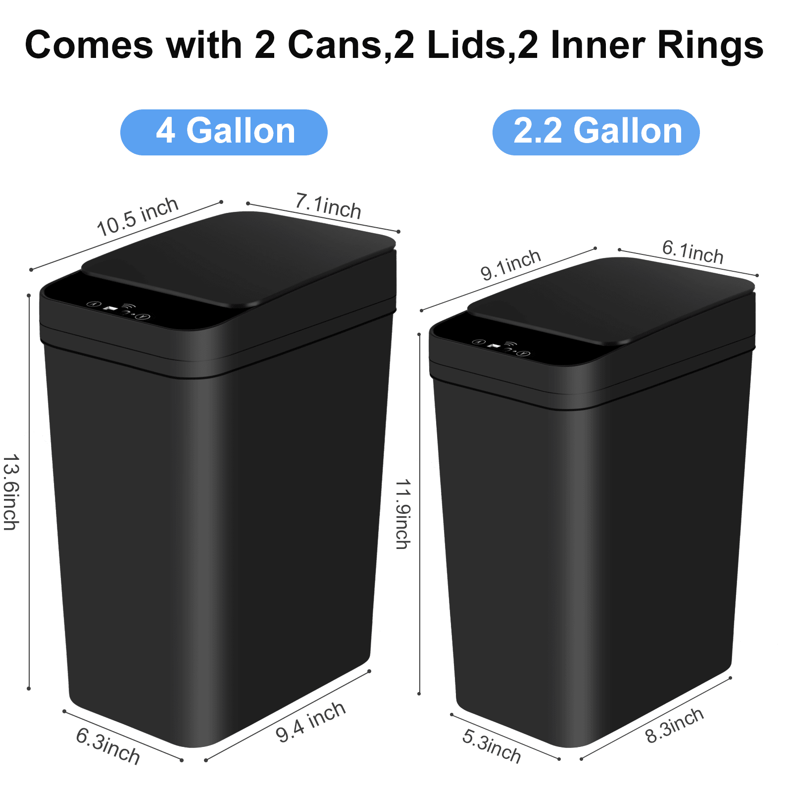 2 Pack 2.2 Gal & 4 Gal Bathroo - Smart Home Junkie 评论和价格