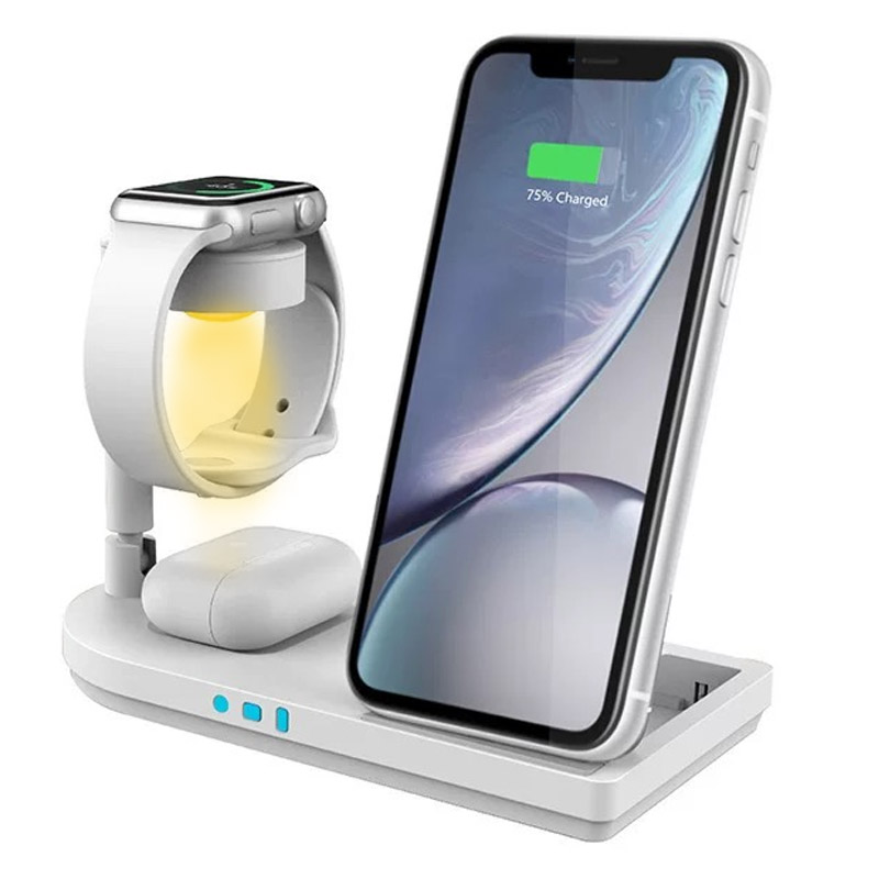 Foldable 3-in-1 Wireless Charg - Smart Night Light 评论和价格