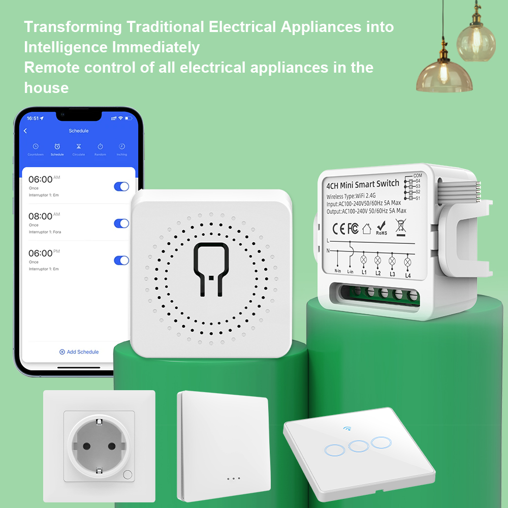 Tuya WiFi Smart Switch 1/2/3/4 - Smart Home Google Assistant 评论和价格