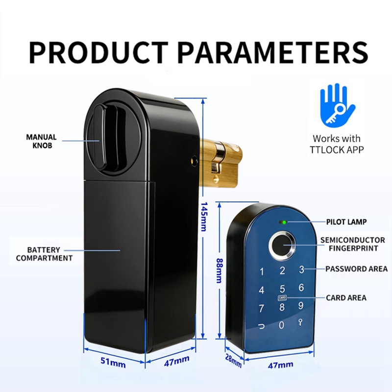 EGFirtor 80MM Cylinder TTLock  - Smart Home Lock 评论和价格
