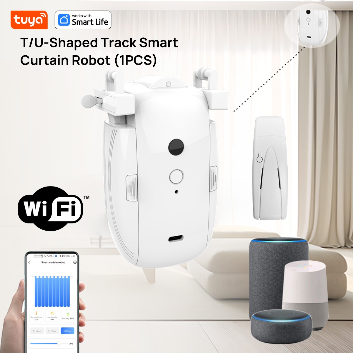 Tuya Smart WiFi Curtain Robot  - Smart Home Network 评论和价格