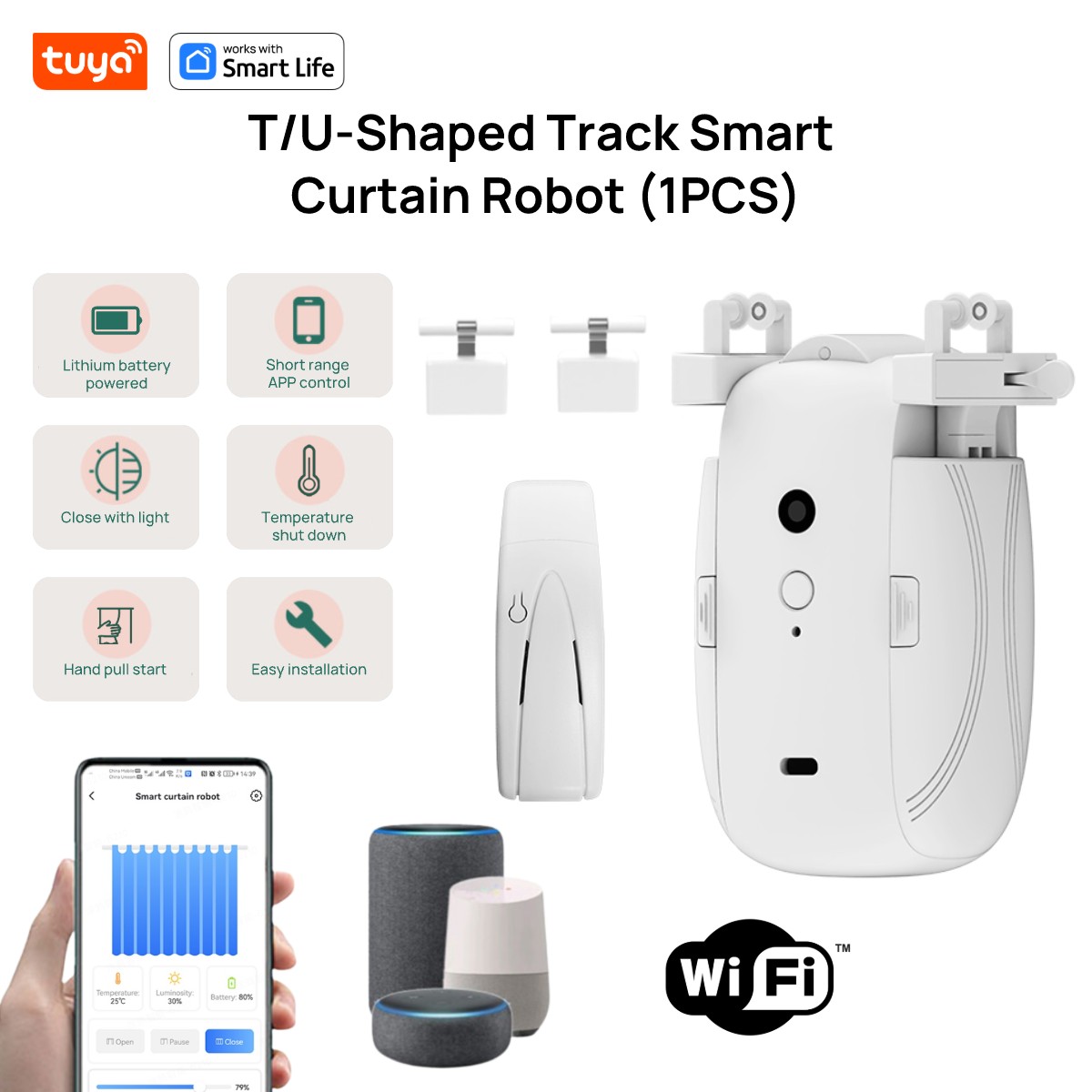 Tuya Smart WiFi Curtain Robot  - Smart Home Network 评论和价格