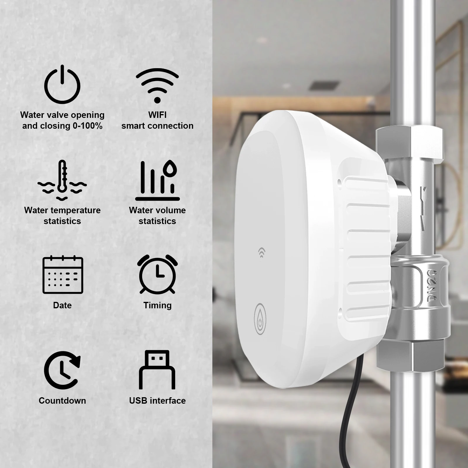 Water Valve WiFi Smart Control - Smart Home Google Assistant 评论和价格