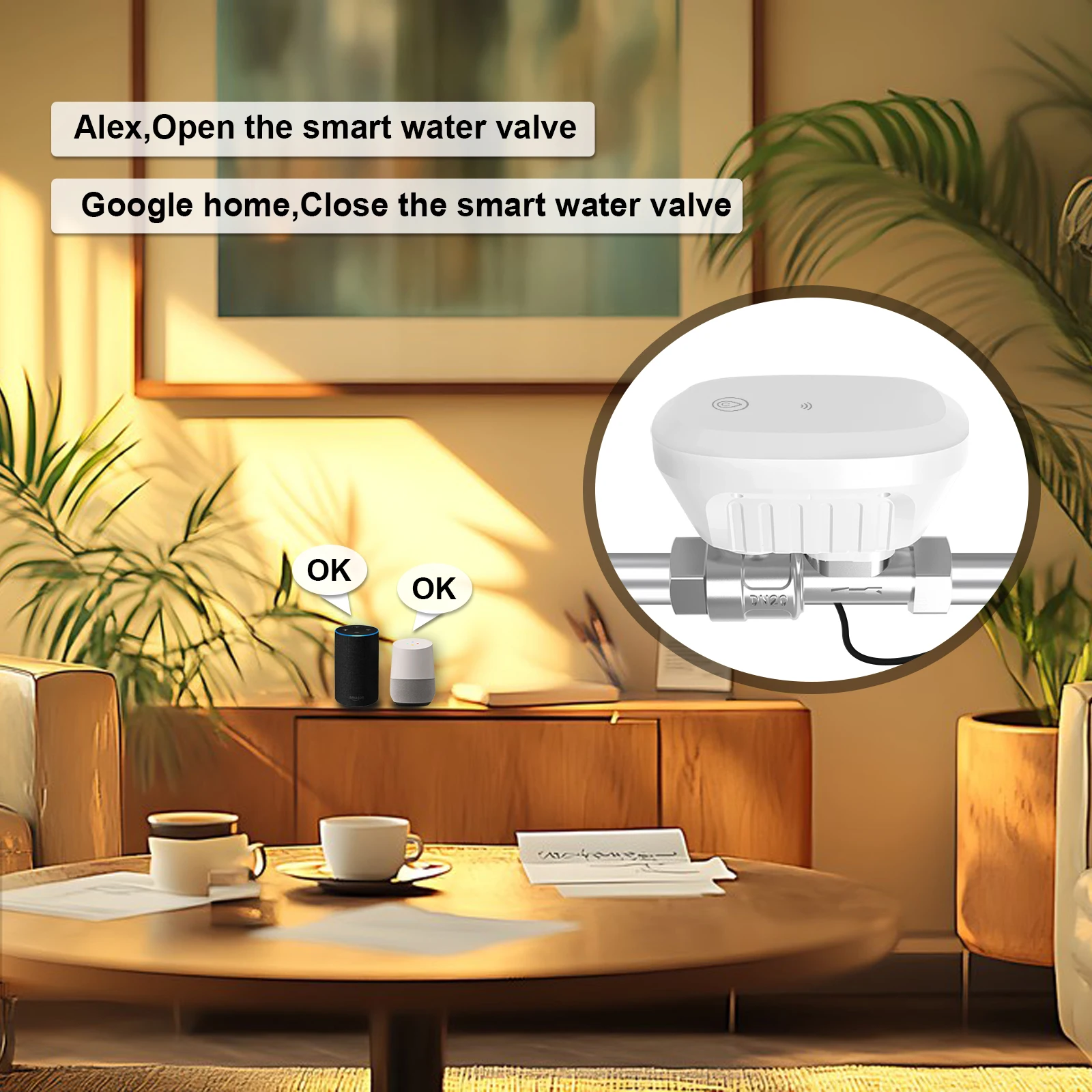 Water Valve WiFi Smart Control - Smart Home Google Assistant 评论和价格