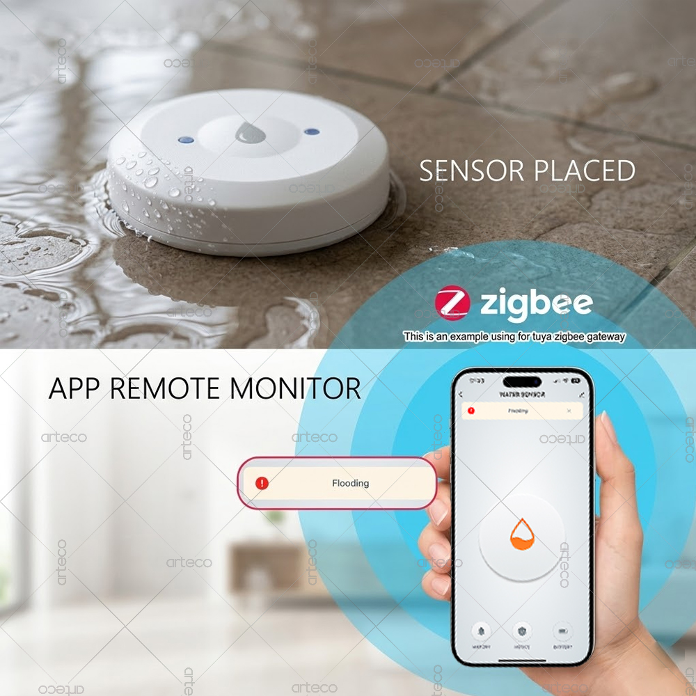 Zigbee Water Leak Sensor Flood - Smart Home Kitchen 评论和价格