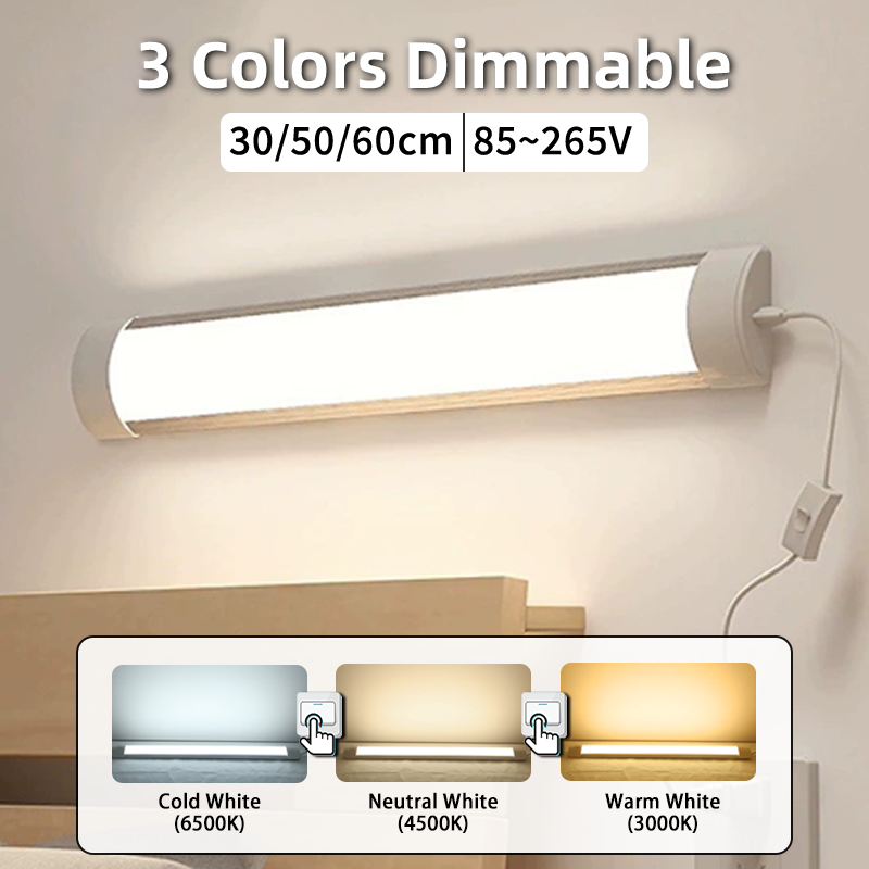 3 Colors Dimmable Led Tube Lig - Smart Home Kitchen 评论和价格