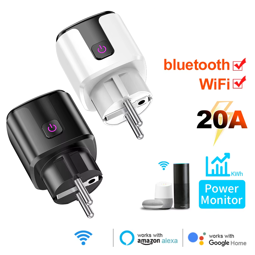 Smart 20A EU Plug WiFi+Bluetoo - Smart Home Network 评论和价格