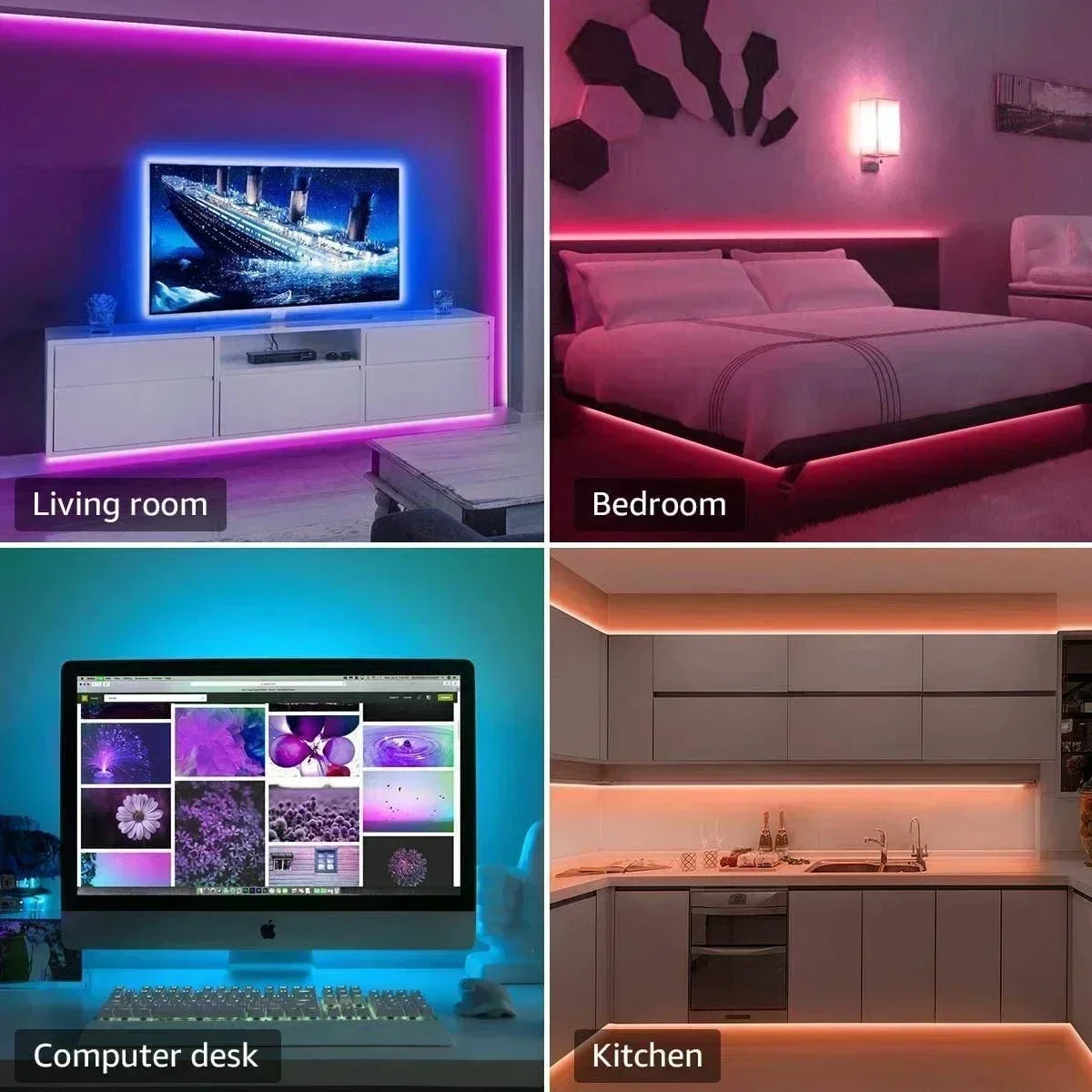 Smart RGB LED Gaming Light Str - Smart Night Light 评论和价格