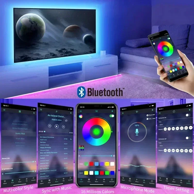 Smart RGB LED Gaming Light Str - Smart Night Light 评论和价格