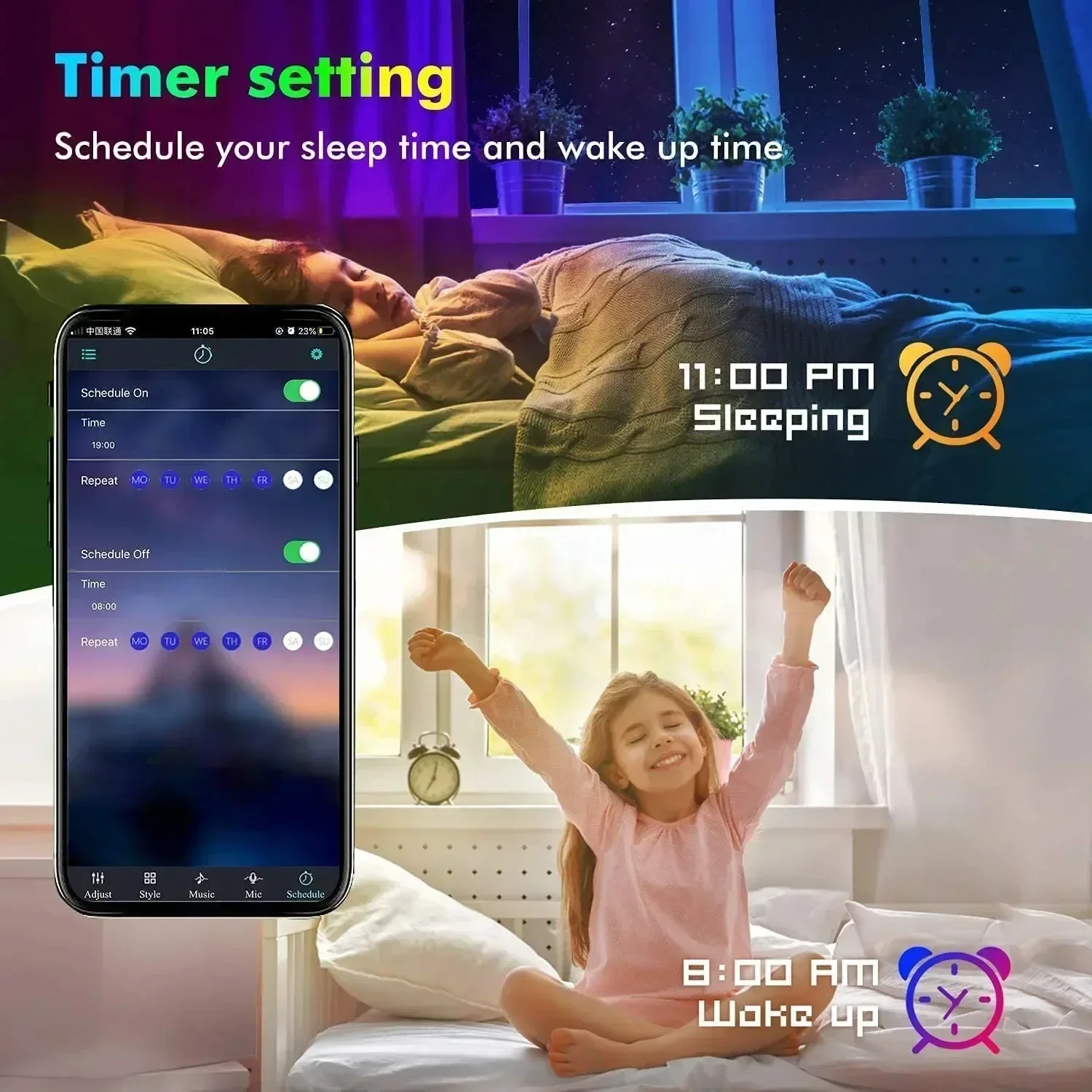 Smart RGB LED Gaming Light Str - Smart Night Light 评论和价格