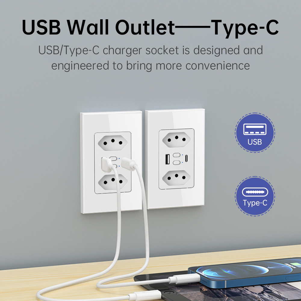 MANHOT Wifi Smart Brazil Socke - Smart Home Network 评论和价格