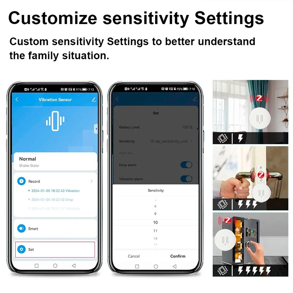 Tuya ZigBee Smart Vibration &  - Smart Home Google Assistant 评论和价格