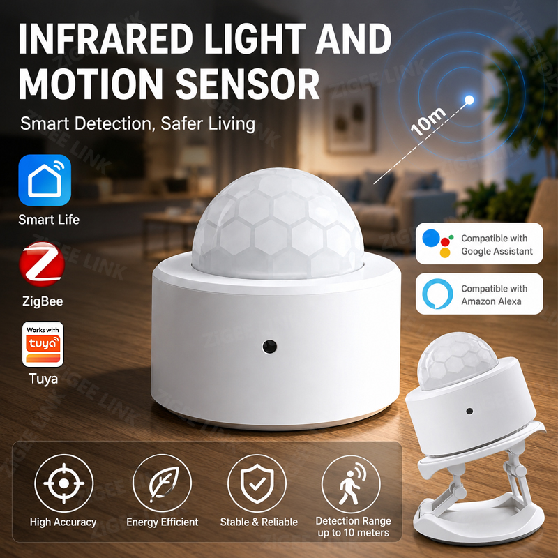 ZigBee 3.0 PIR Motion Sensor W - Smart Home Google Assistant 评论和价格