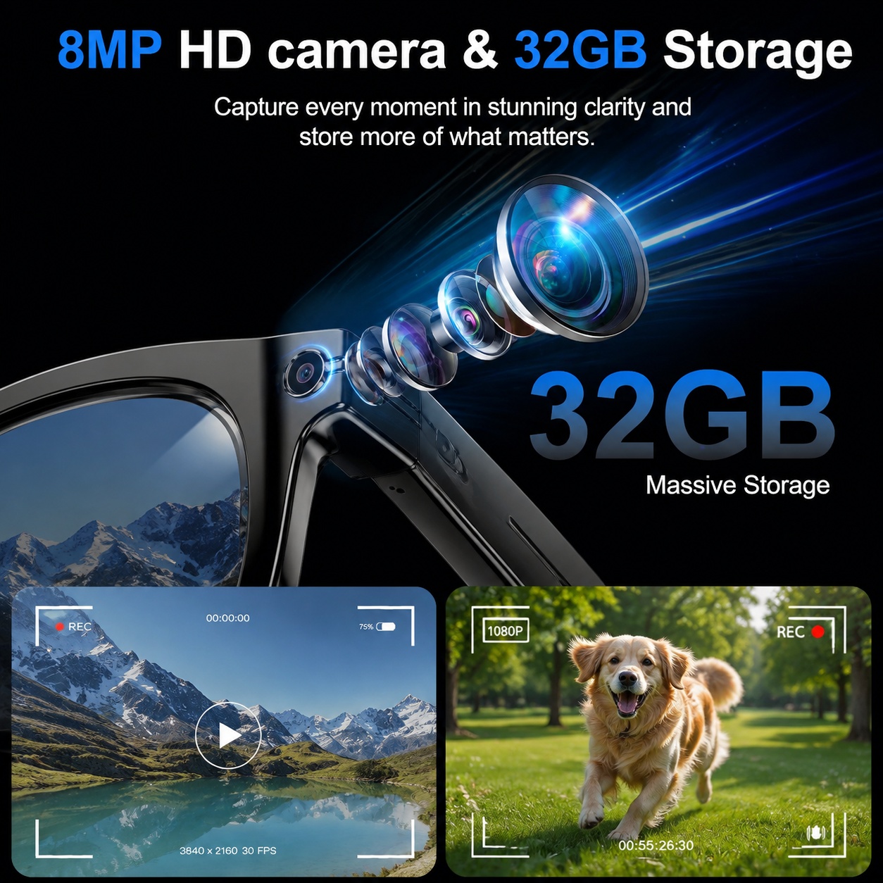 2026 AI Smart Glasses with 8MP - Smart Home Ai 评论和价格