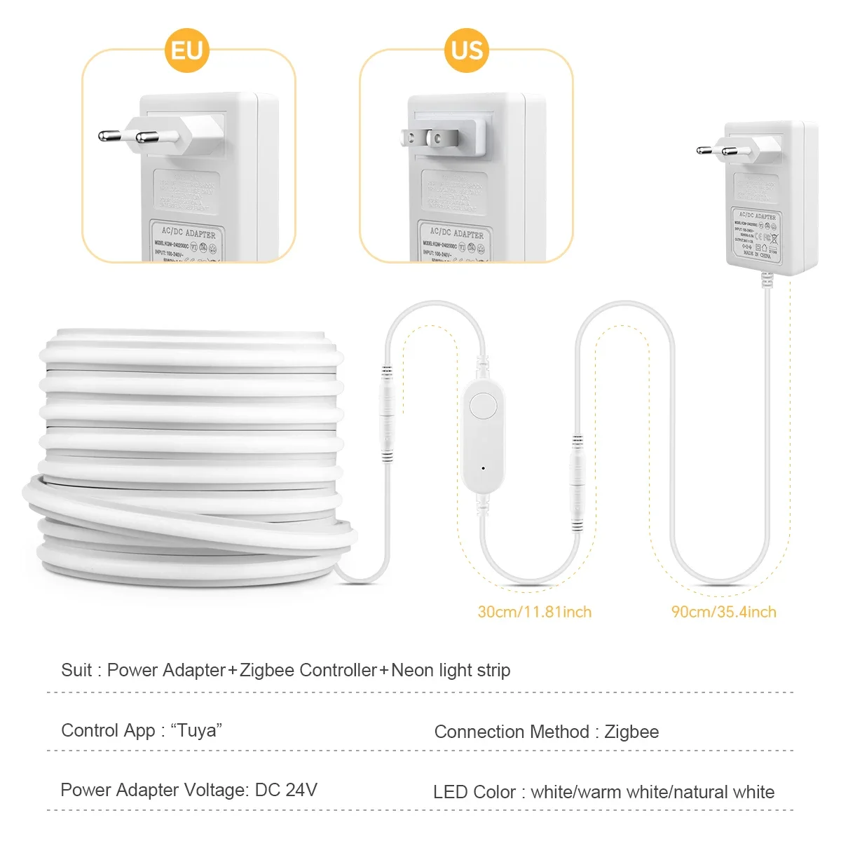 Zigbee 3.0 24V Neon LED Strip  - Smart Home Kitchen 评论和价格