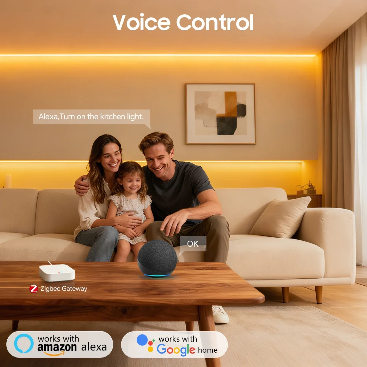 Zigbee 3.0 24V Neon LED Strip  - Smart Home Kitchen 评论和价格