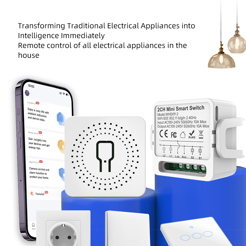 2 Way Tuya Smart Switch 2Gang  - Smart Home Google 评论和价格