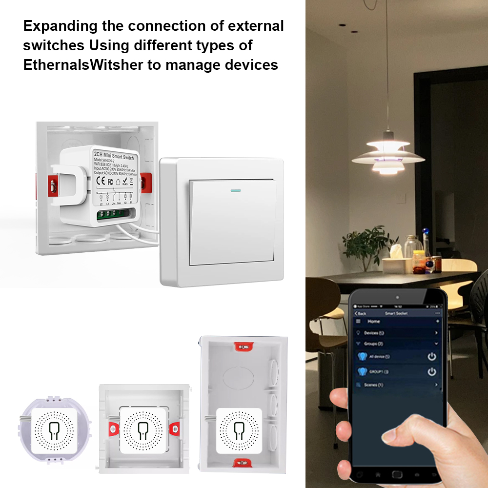 2 Way Tuya Smart Switch 2Gang  - Smart Home Google 评论和价格