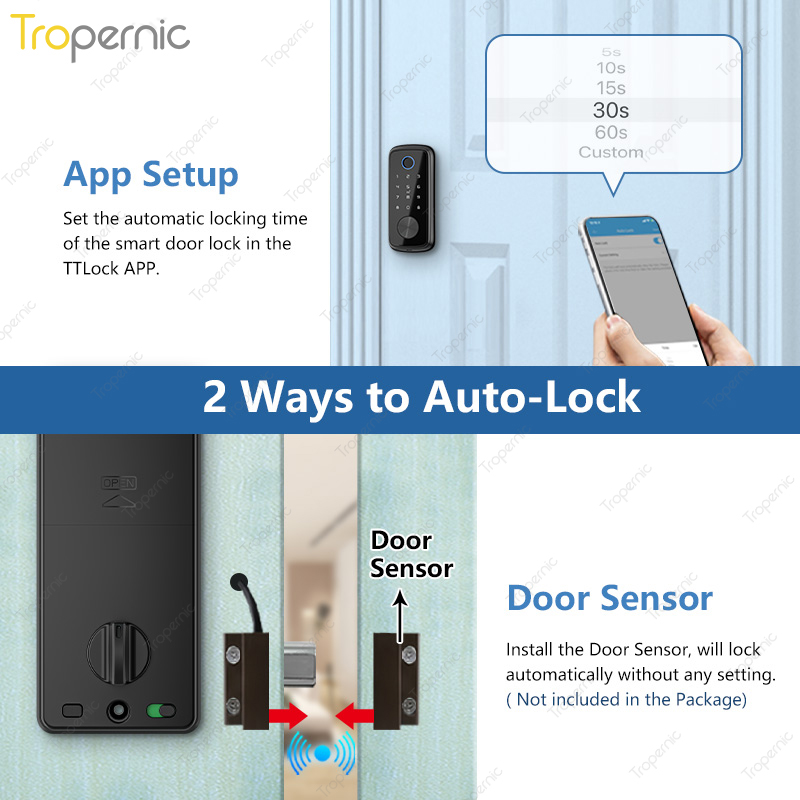 Tuya Zigbee Door Deadbolt Lock - Smart Home Lock 评论和价格