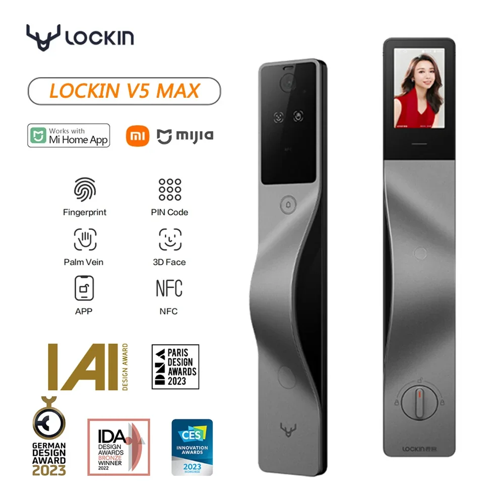 Lockin V5 Max 3D Face Recognit - Smart Home Lock 评论和价格